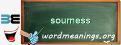 WordMeaning blackboard for sourness